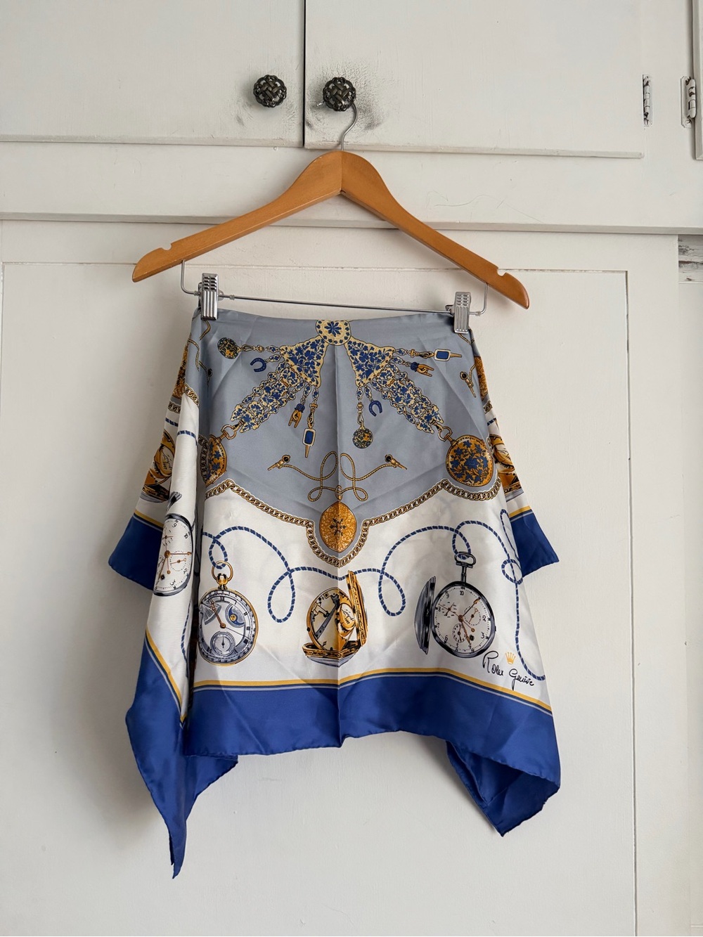 Vintage Rolex Silk Printed Scarf